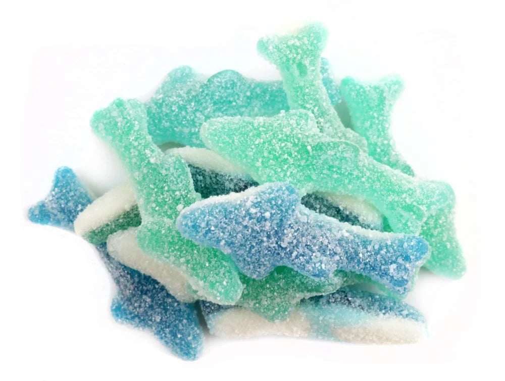 Gummy Sharks Sour Blue 10 oz