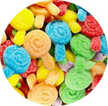 Sour Gummy Whirly Pops 12 oz