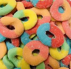 Gummy Rings Sour Neon 11 oz