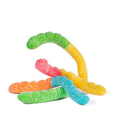 Sour Neon Gummy Worms 12 oz