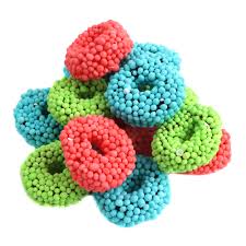 Gummy Rings Candy Coated Sour 9 oz