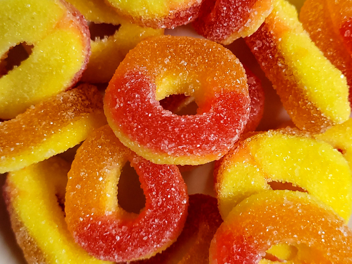 Gummy Rings Peach 11 oz