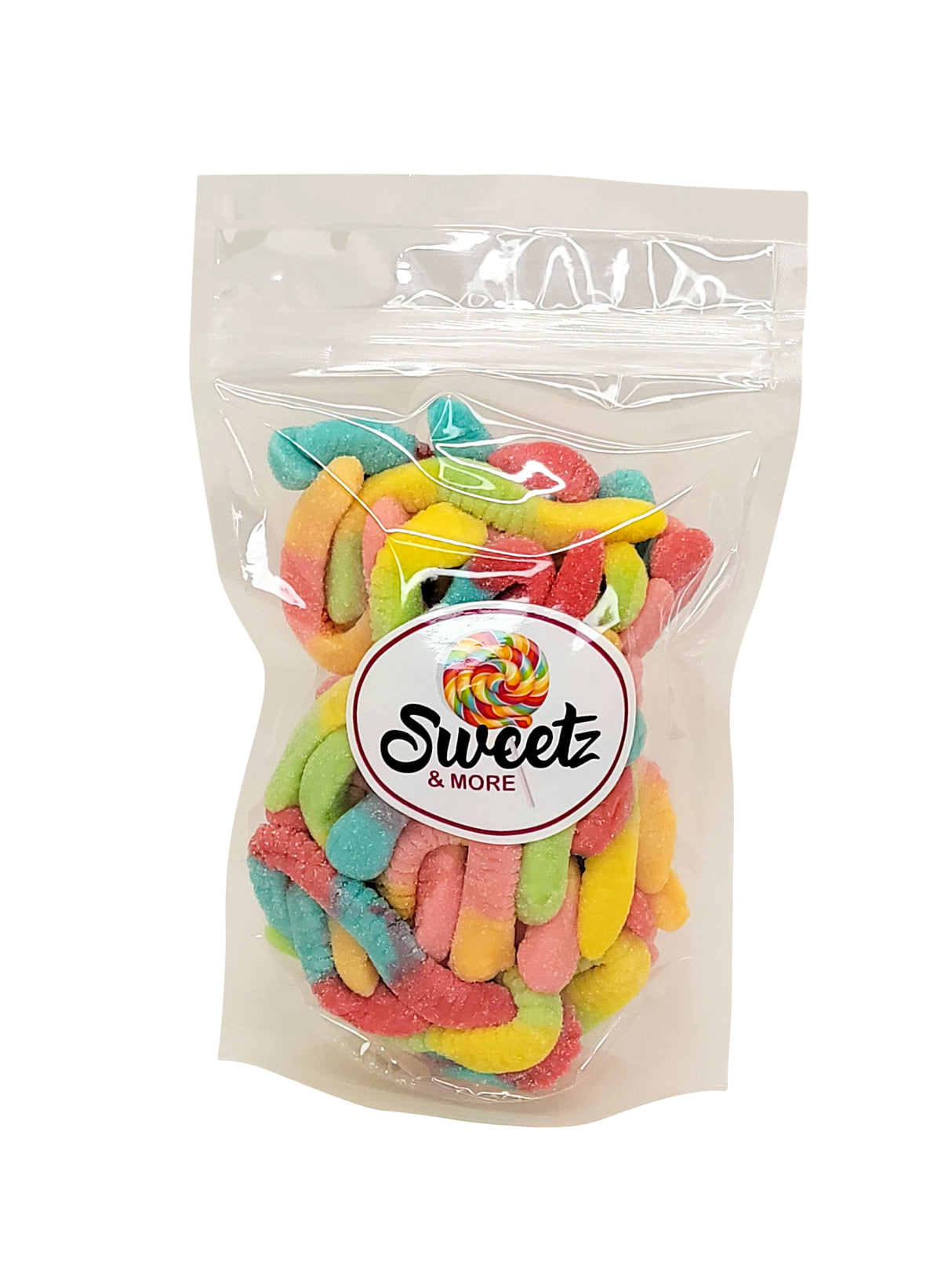 Gummy Worms Sour Neon 12 oz